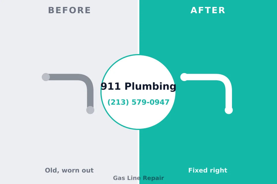 Before and after: plumbing repair Fruitport, MI